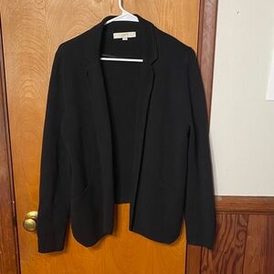 LOFT Black Open Front Women's Blazer Jacket
